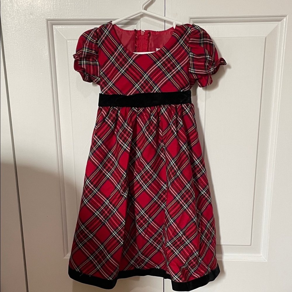 Plaid Red Kids Dress